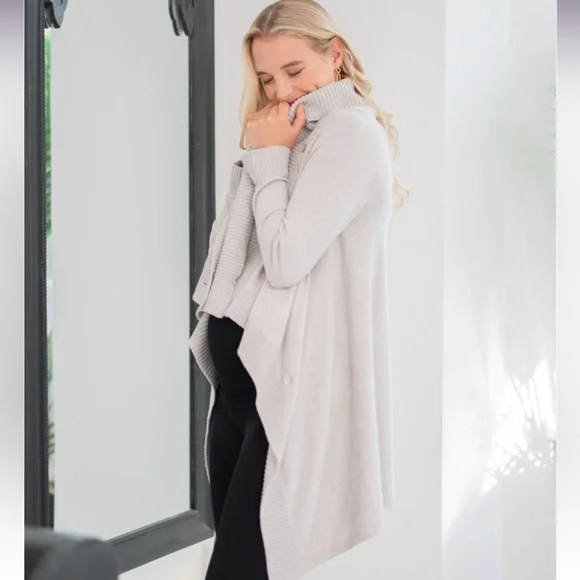 Seraphine Cotton & Cashmere Cardigan - Picture 3 of 13